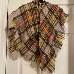 ModCloth plaid blanket scarf.